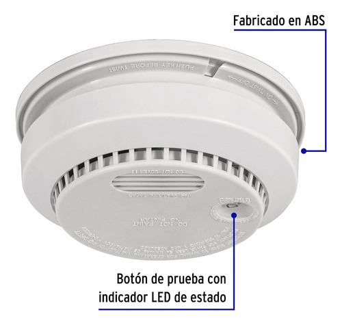 Detector De Humo Con Alarma Volteck