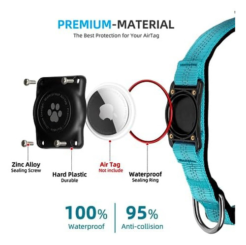 Airtag - Collar De Perro, Resistente Al Agua Ip68, Soporte P