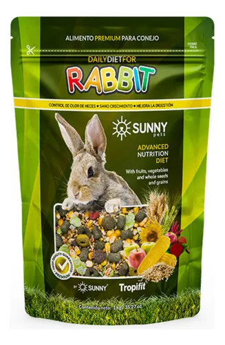 comprar Alimento Para Conejos Nutritivo De Frutas Y Vegetales 500 G.