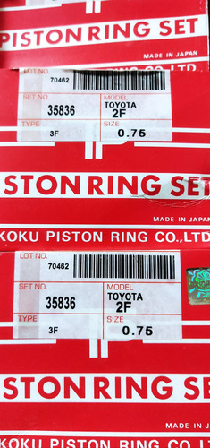 Anillo Pistón 2f A 030-075 Tp Japón 