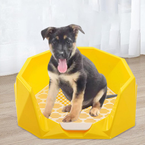 Almohadilla Para Ir Al Baño Para Perros, Soporte Amarillo