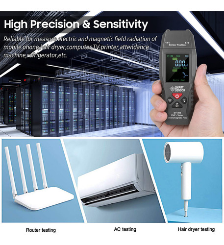 Smart Sensor St1393 Medidor Emf Campo Electromagnético Emf