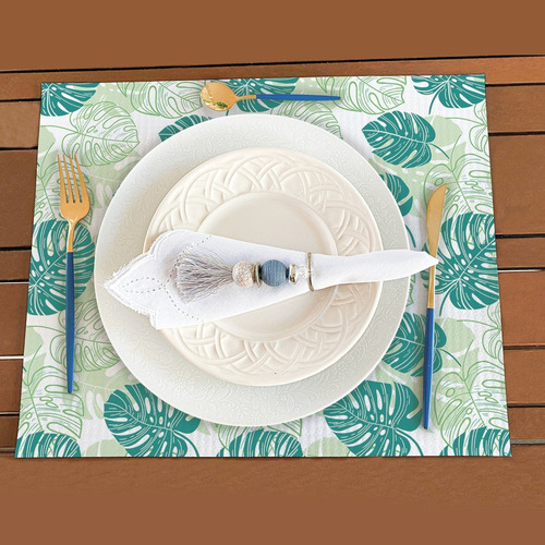 Imagem 3 de 7 de Jogo Americano 6 Peças Para Mesa Jantar Decorativo Novos