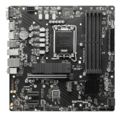Tarjeta Madre Msi Pro B760m-p Lga1700 4x Ddr5 2x M.2 Usb-c