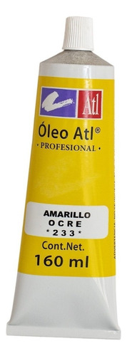 Pintura Oleo Atl T-40 160ml Tubo Grande Color del óleo 233 Ocre Amarillo