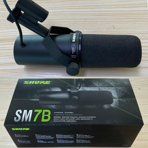 Sm7b Shure Microfono Dinamico Cardioide Color Negro Negro