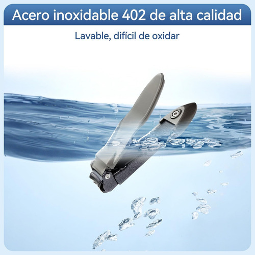 Cortador De Unhas De Aço Inoxidável Com Coletor, Lixa De