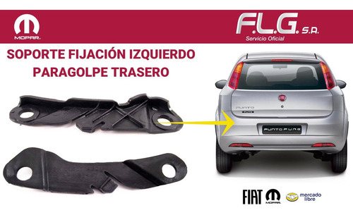 Fijacion Izquierda Paragolpe 51861148 Fiat Punto Elx 09/12