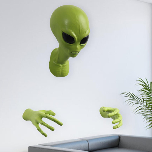 Escultura De Pared De Extraterrestre, Figura De /56
