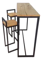 Comprar Mesa Desayunadora  +2 Banquetas En Hierro Y Madera!!!