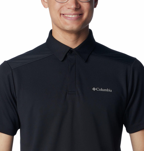 Polo Columbia Hombre Black Mesa Negro