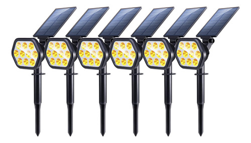 Luces Solares Al Aire Libre, 10 Led Paisaje Focos Pared...