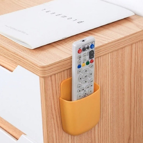 Imagem 6 de 10 de Suporte Celular E Controle Remoto Organizador Adesivo Parede