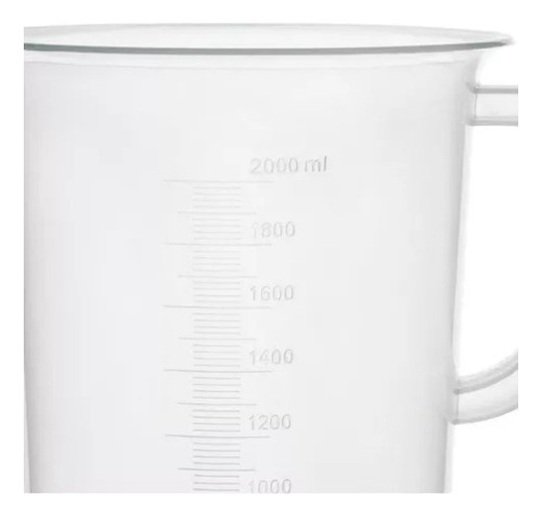 Vaso Graduado Polipropileno C/asa (jarra) 2000ml (2lt) Eisco