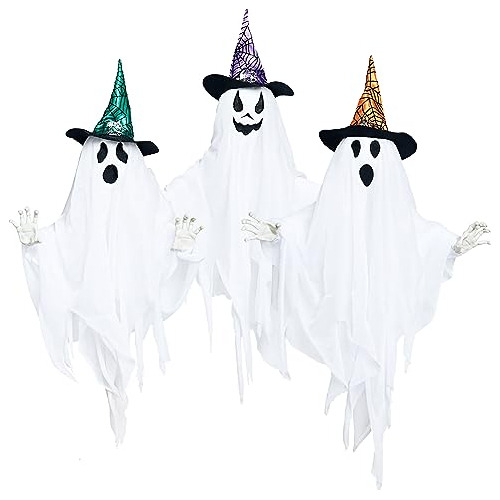 Fantasmas De Decoración De Halloween, Juego De 3, Deco...