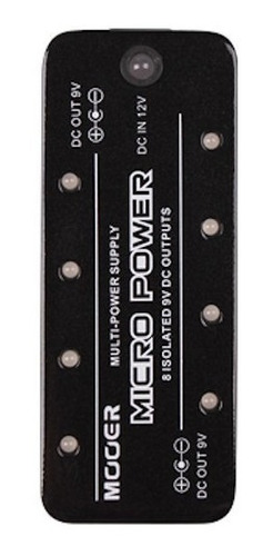 Fuente Mooer Micro Power 8 Conexiones 9v 300ma Para Pedales