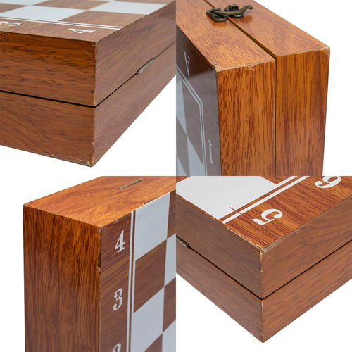 Ajedrez Piezas De Madera Juego De Mesa Familiar Con Detalle (Usado)