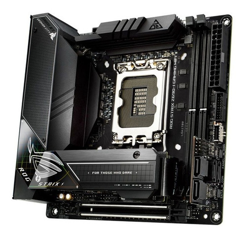 Placa madre Asus Rog Strix Z690-i Gaming Wifi Lga1700, color negro