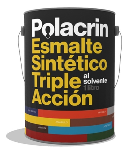 Esmalte Sintetico Blanco Polacrin X 1 Lt Interior Exterior