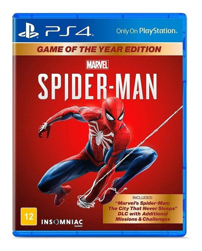 Marvel Spider-man Ps4 Homem Aranha Português Mídia Física
