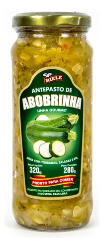 Antepasto De Abobrinha 320g Riele Alimentos