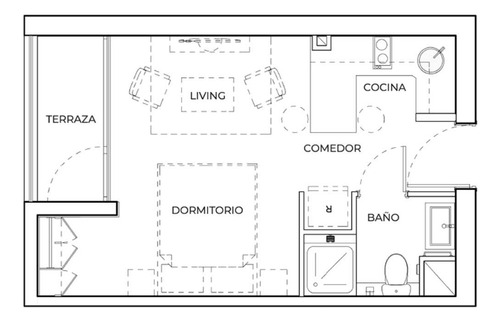 Estupendo Home-studio Amoblado, Centro Ccp. (93046)