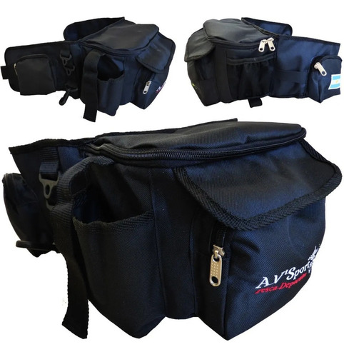 Imagen 1 de 3 de Riñonera De Pesca Outdoor Av'sport Multiples Bolsillos