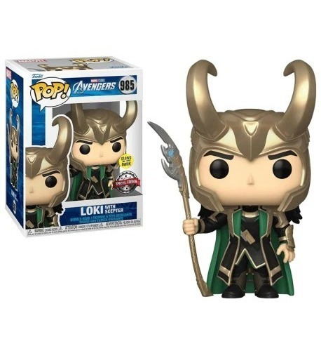 Funko Pop Marvel Avengers - Loki With Scepter Glow Special 