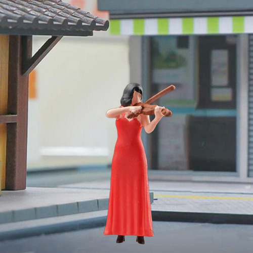 Figuras De Banda A Escala 1/64, Maqueta De Violinista