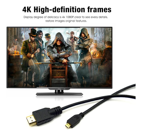 Cbus 15 Pies Hdmi A Cable Micro Hdmi Para Gopro Hero, Canon
