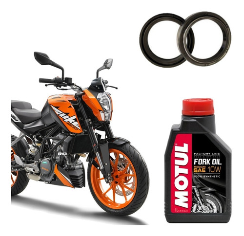 Ktm Duke Óleo Suspensão Motul 10w Retentor P40fork455191