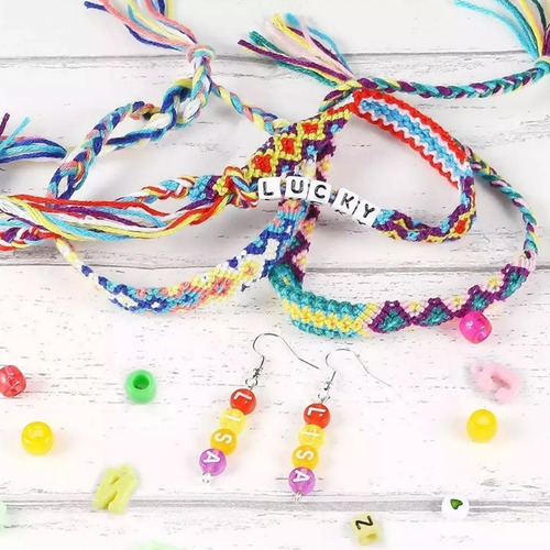 Kit 4655 Peças Miçangas Para Confecção De Joias E Pulseiras