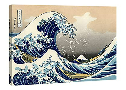 Pósteres Wieco Art Great Wave Of Kanagawa Katsushika Hokusai