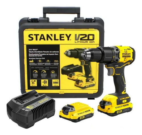 Sbd715 Parafusadeira Furadeira 1/2 20v Sbd715c2k Stanley
