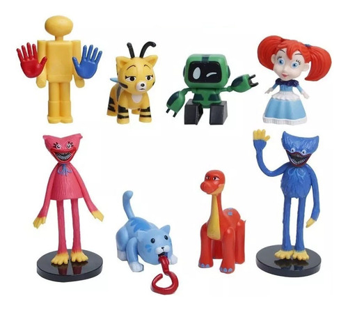 8pcs Poppy Playtime Huggy Wuggy Acción Figura Modelo Juguete