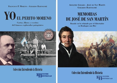 Imagen 1 de 3 de Combo: Yo, El Perito Moreno + Memorias De San Martín