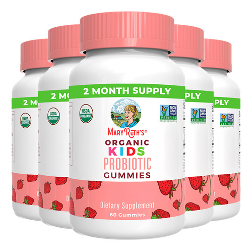 Probiótico Kids Orgânico Maryruths 60 Gomas 5un Sabor S/n