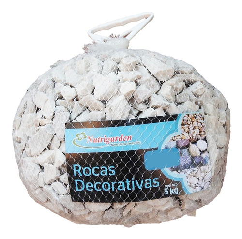 Roca Decorativa Mamrol Blanco Para Jardines  Decoracion 5kg