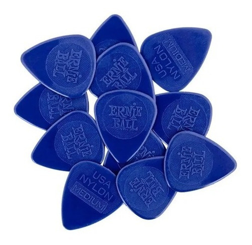 Uñetas Ernie Ball P09136 Pack 12 Nylon Med 0.72 Mm