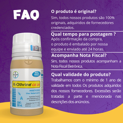 4 K-othrine Ce 25 Bayer Contra Baratas E Insetos - 250 Ml