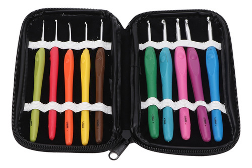 Agujas De Crochet Con Mangos Ergonómicos, 10 Tamaños