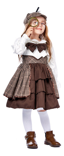 Vestido De Fantasia Com Saia Detetive Lolita