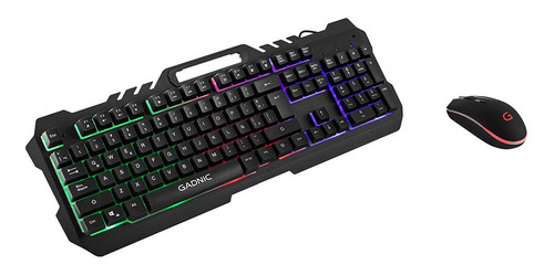 Kit Gaming Teclado Membrana Rainbow Y Mouse Gamer Gadnic K4 Move