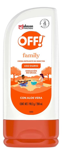 Repelente Para Insectos En Crema Off! Family Diario 200ml
