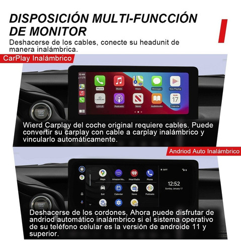 Carplay Ai Box Android Auto Para Netflix Youtube Wifi 2+32g