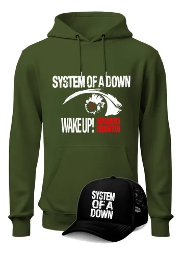 Buzo System Of A Down Saco Unisex Gira Wake Up! + Gorra