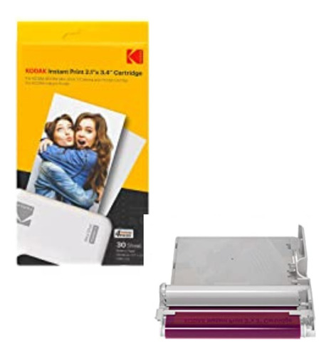 Cartucho Kodak Instant Print Mini Shot 2 2.1x3.4mm 30 Fotos