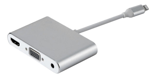 Imagen 1 de 2 de Hdmi Vga 3.5mm De Audio Y Video Cable Convertidor De
