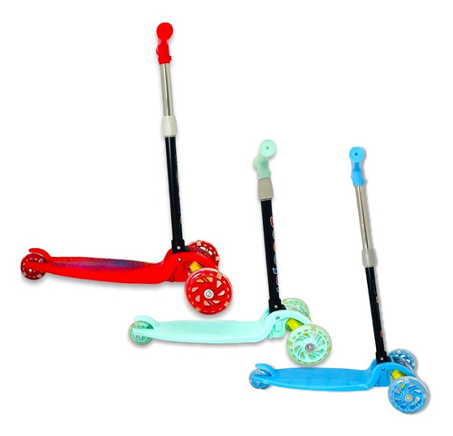 Monopatines Plegables Con Luz Ruedas Silicona Scooter