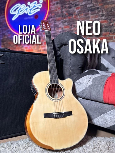 Violão Seizi Neo Osaka Natural Satin Com Bag Orientação da mão Destro